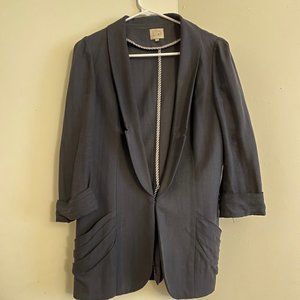 Anthropologie Coquille brand silk/cotton blazer